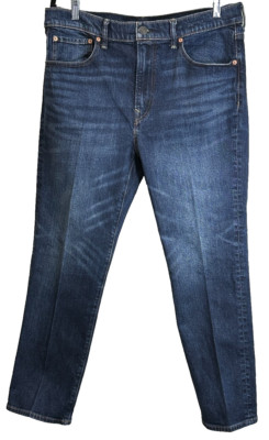American Eagle Jeans Mens 34X30 (37x29)Relaxed Straight Flex Med Wash Whiskered