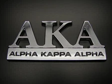 ALPHA KAPPA ALPHA CAR EMBLEM STICKER LOGO DECAL Fraternity & Sorority EMBLEMS