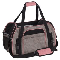 Flamingo Tragetasche Xandor Taupe FüR Kleine Hunde 48X25X33 Cm, Leicht Reinigbar