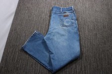 Wrangler VTG 90s Cowboy Cut Men's Jeans 42x31 tagged 42x34 USA Made Thrashed