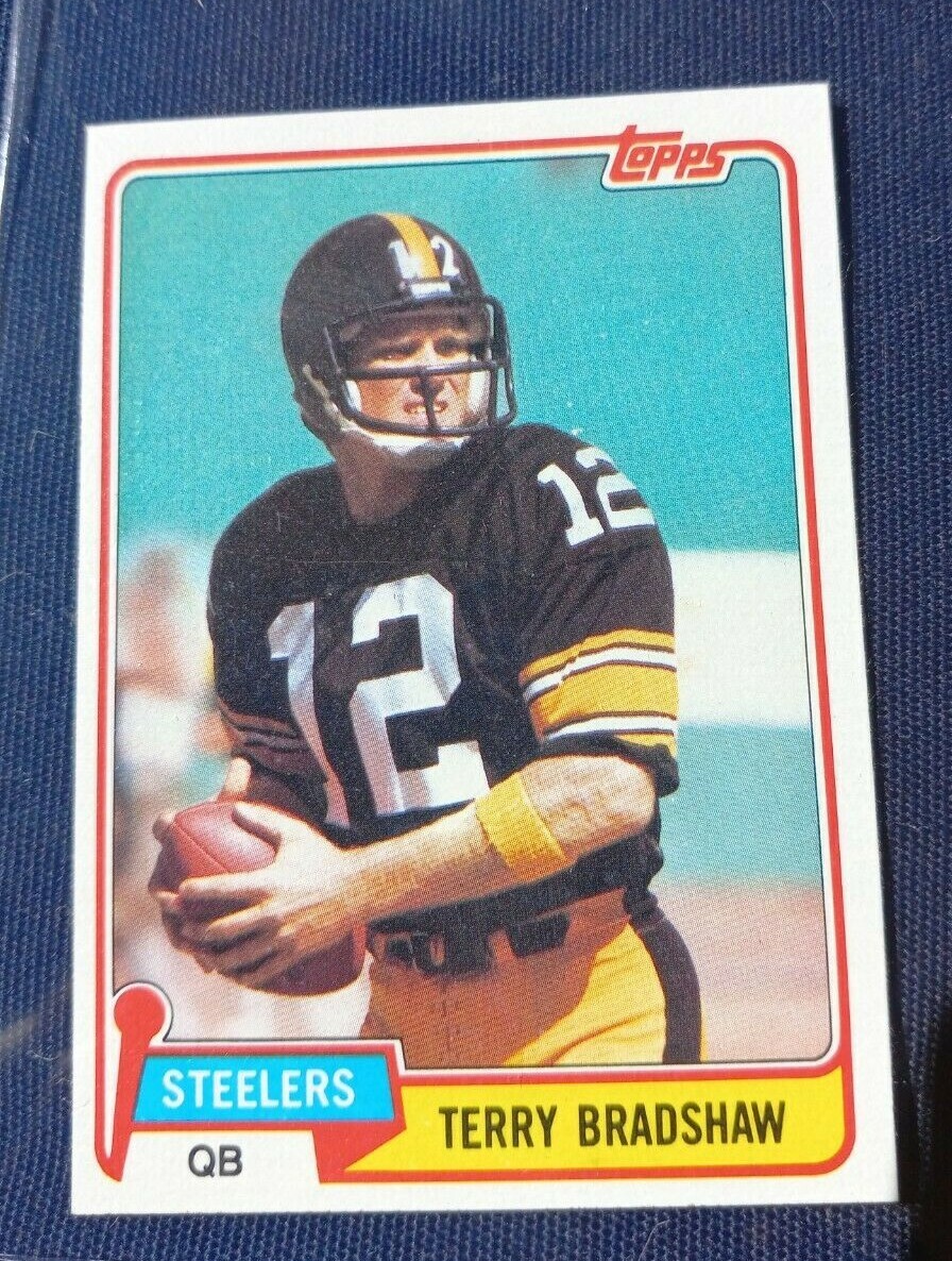 1981 Topps FOOTBALL #375 TERRY BRADSHAW HOF PITTSBURGH STEELERS | eBay