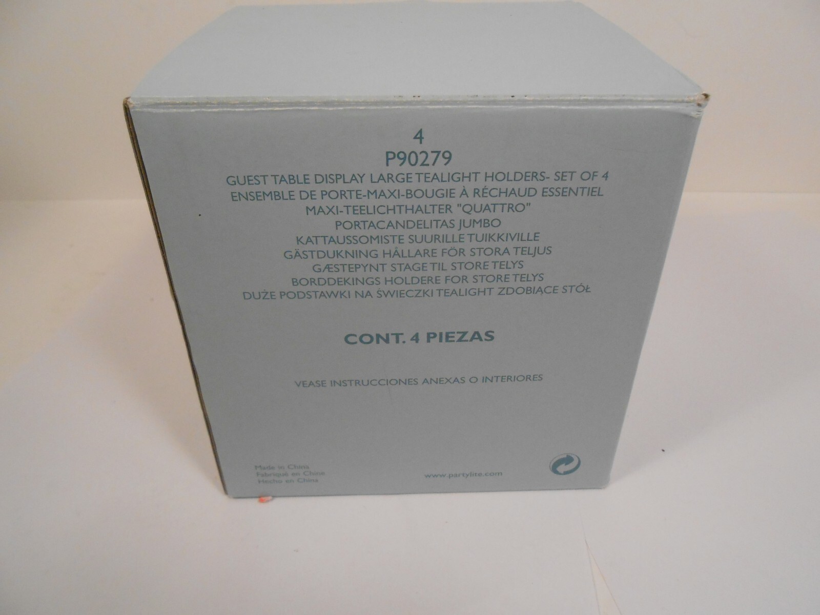 PartyLite Guest Display Large Tealight Holders P90279 Plastic