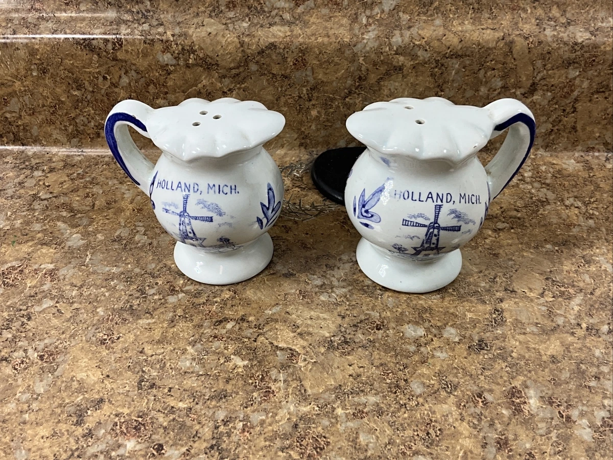 Holland Michigan Salt And Pepper Shakers Shape Pitcher eBay