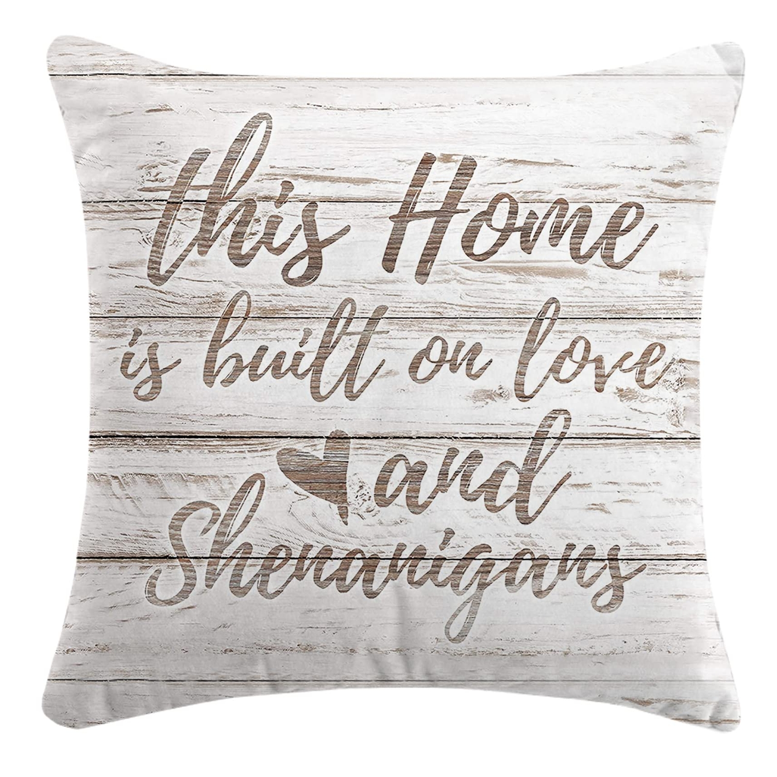 Inspirational This Home is Built on Love and Shenanigans Family Signs Throw P...