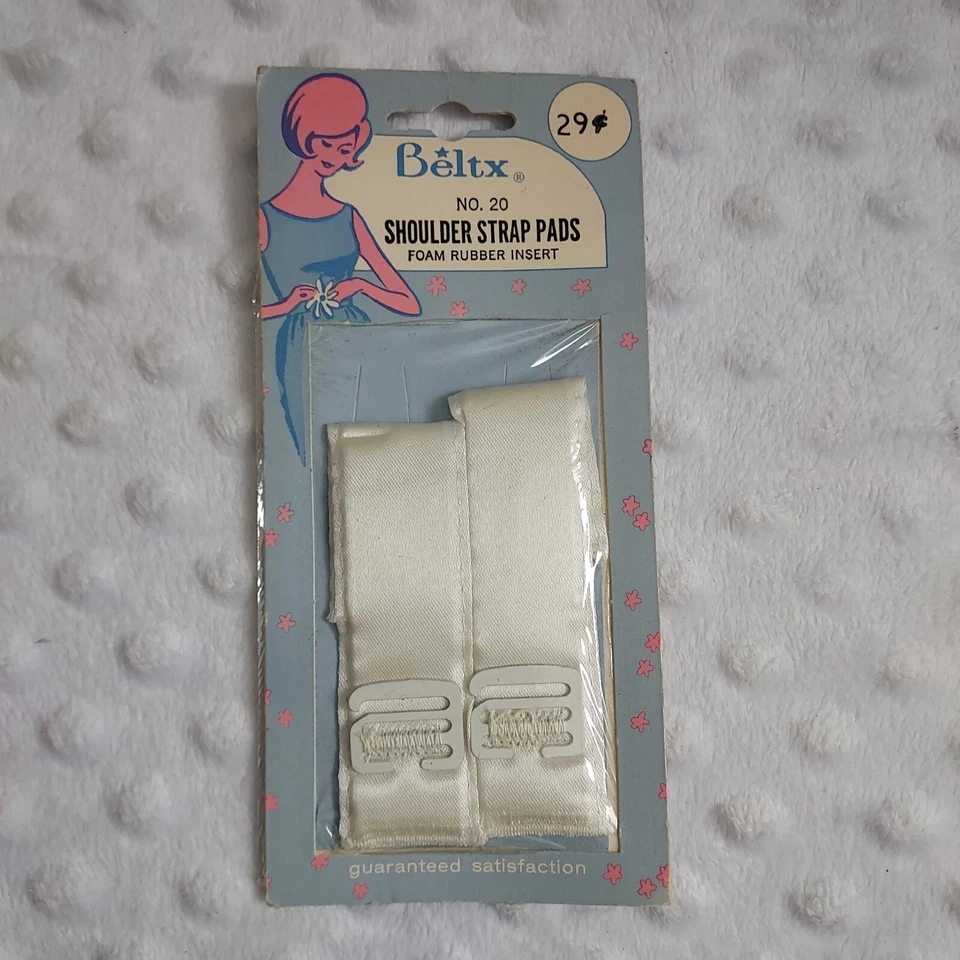 Sujetador lencería Beltx vintage correa para el hombro almohadillas tarjeta original espuma goma inserción Foto 3 de 4