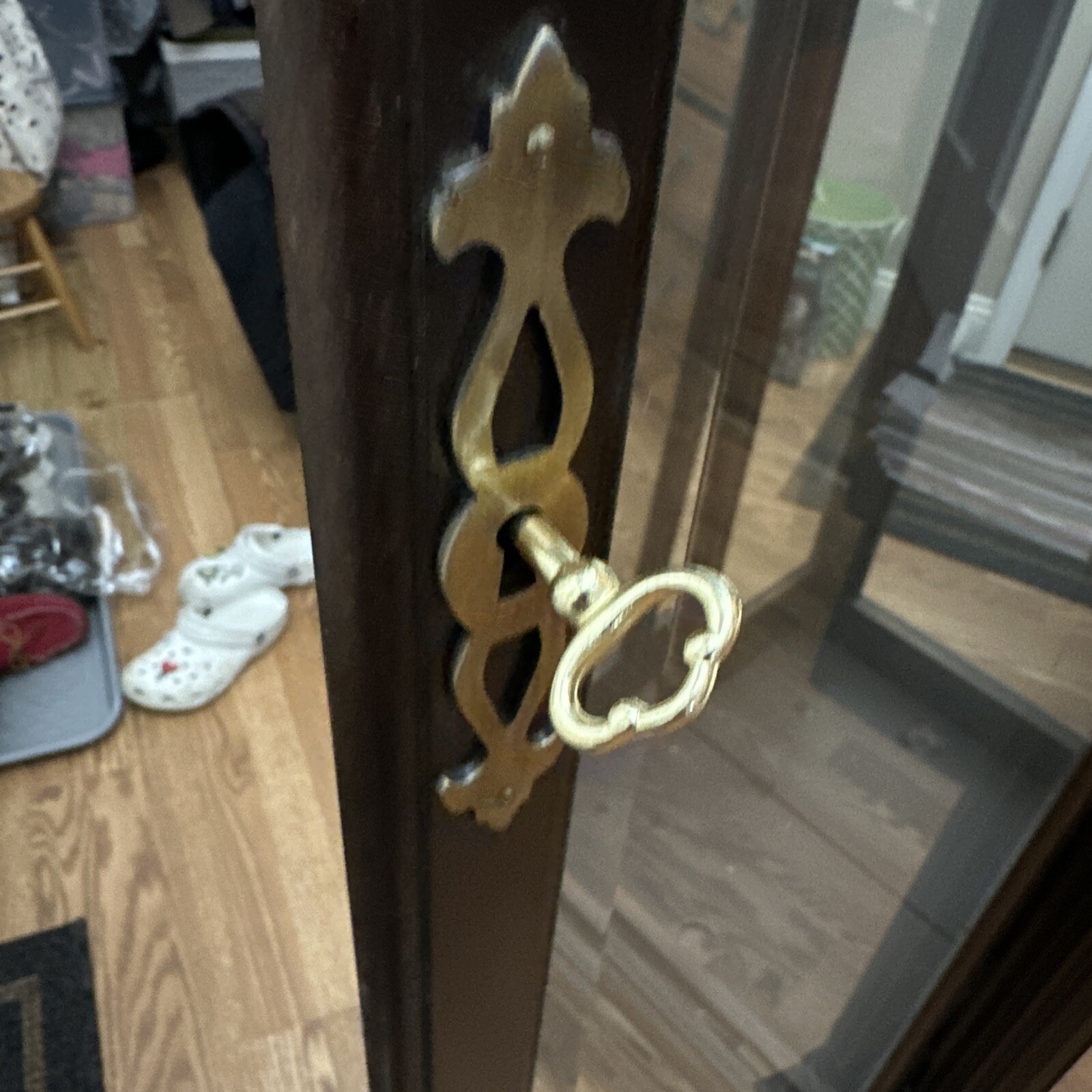 GRANDFATHER CLOCK DOOR HINGES LOCK & KEY FROM HOWARD MILLER 611262 eBay