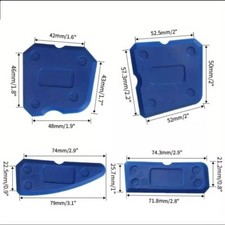 4-Piece Silicone Caulking Tool Set Professional Grout Joint Edge Scraper, Spread