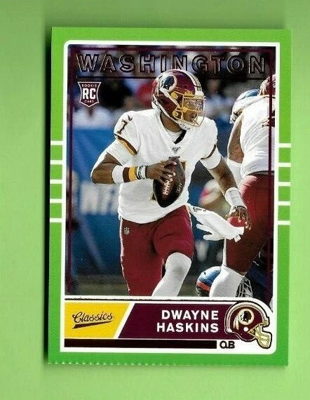 Dwayne Haskins trading card