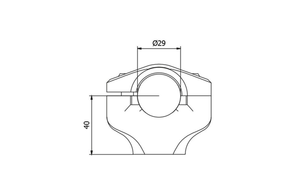 CNC Riser Complete Handlebar Ø 29MM H 40MM Ducati Hypermotard 950 2019 ...