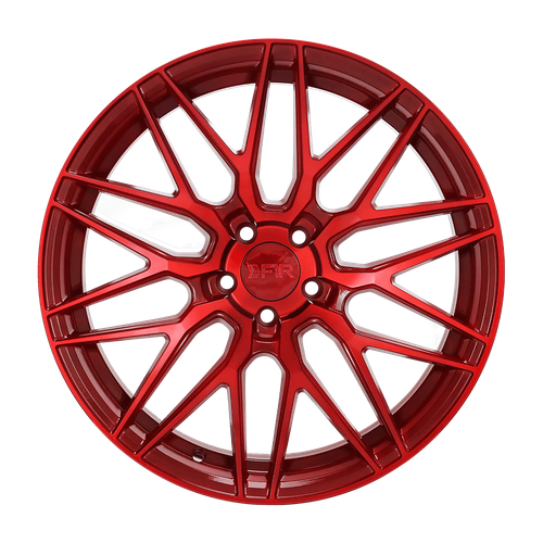 18x8.5 +38 F1R F103 5x100 Candy Red Rims (Set of 4) - Picture 3 of 3