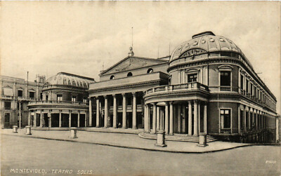 PC CPA URUGUAY, MONTEVIDEO, TEATRO SOLIS, Vintage Postkarte (b20564)
