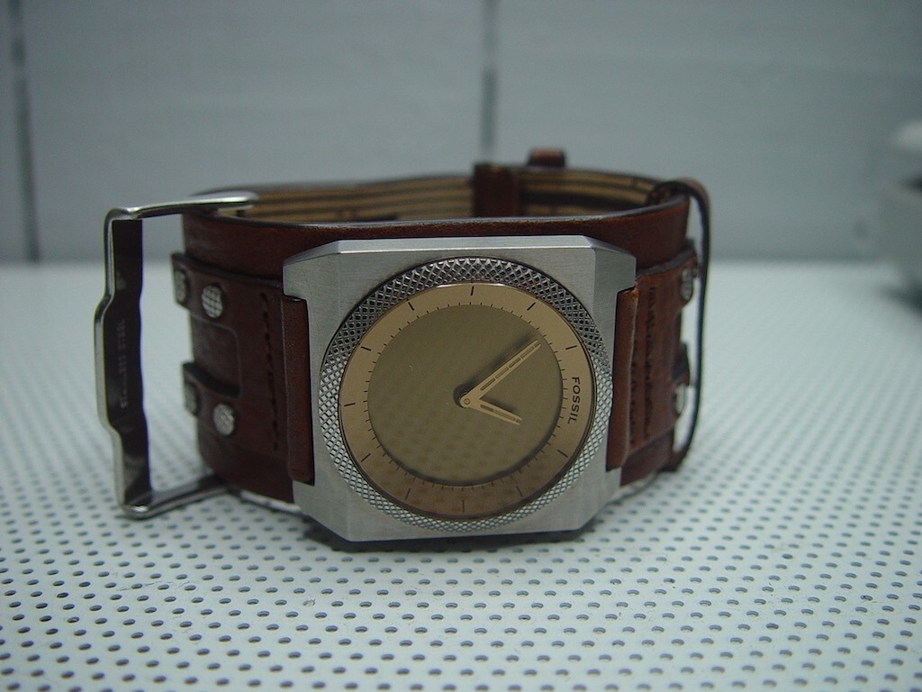 Fossil Men's BG2171 Analog/Digital Brown Leather Watch