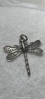 VINTAGE  9.25 STERLING SILVER FIGURAL DRAGONFLY BUG INSECT PENDANT — photo 1