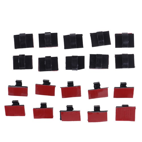 20Pcs Lf-Adhesive Wire Tie Cable Clamp Clip Holder For Car Dash Cam-b - Afbeelding 9 van 9