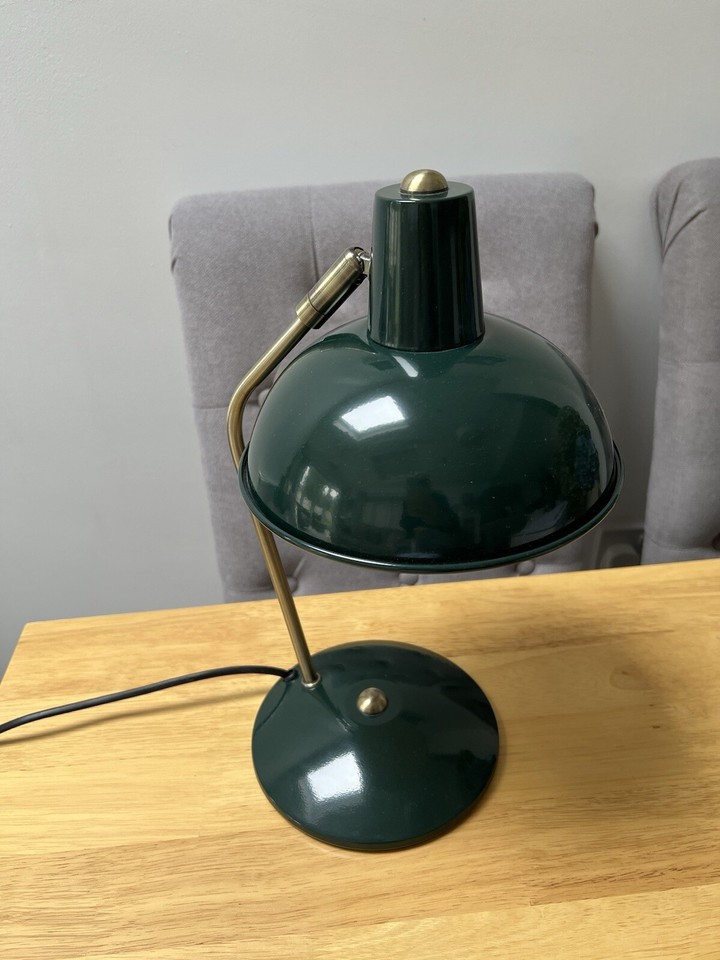 Beautiful Deep Green Desk/Table Lamp! eBay