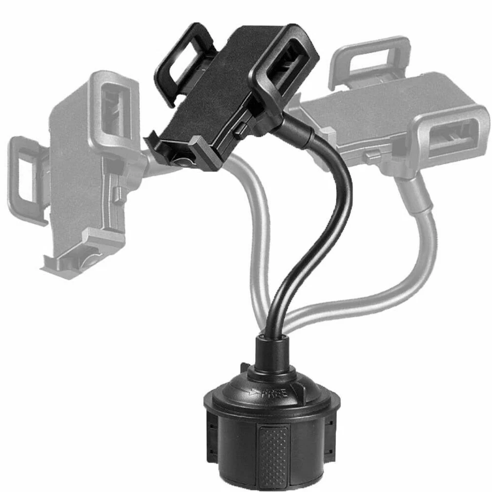 Soporte universal ajustable para cuello de cisne con soporte para taza de automóvil para teléfono celular iPhone Foto 3 de 4