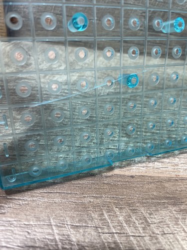 Vintage Battleship Game Replacement Piece Part Blue Marking Boards Set Of 4 - Picture 10 of 10