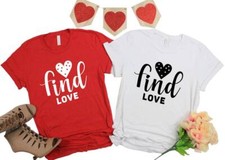 Camisa Find Love, camisas a juego, camisa de pareja, camisas de novio novia, Hea