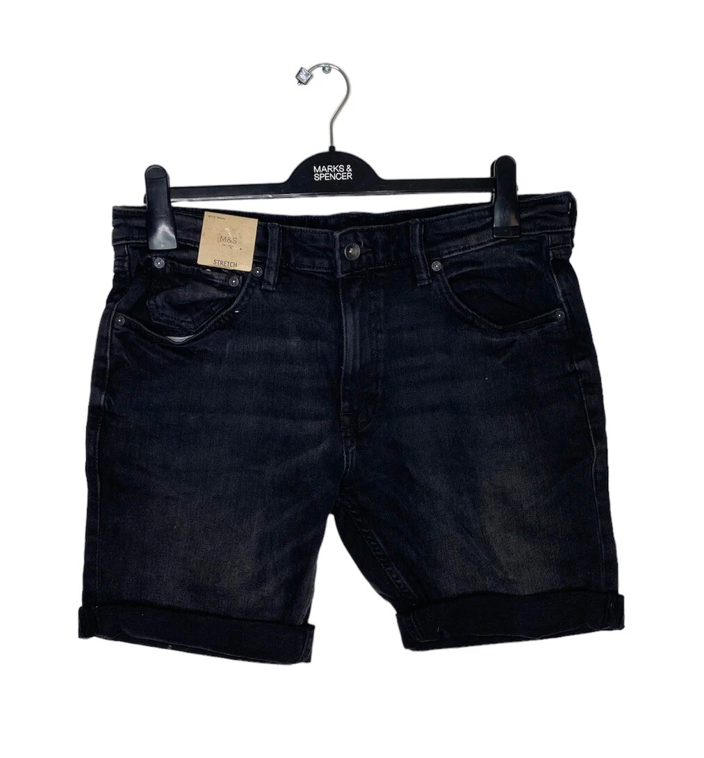 Marks and spencer mens denim shorts sale