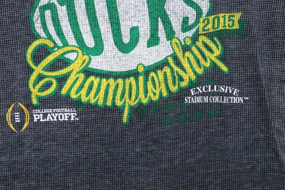 Oregon Ducks Women Thermal Top Women's Medium 2015 National Champions Football - Image 3 of 4