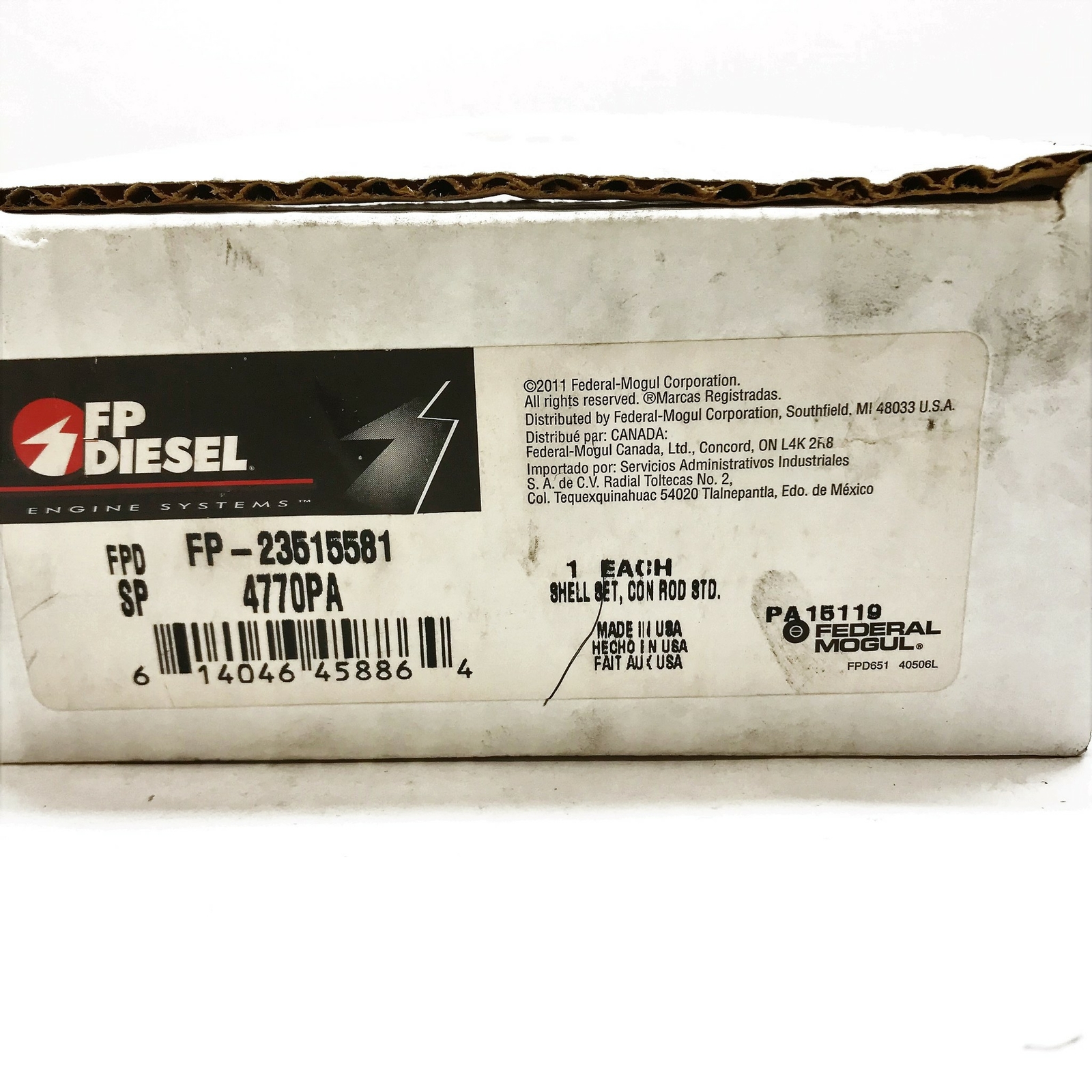 FP23515581 Fp-diesel 60 Series Diesel Engine Conn Rod Bearing 