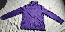 Puma Track Jacket Size Large Color Purple Full Zip Logo Pockets Polyester