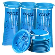 Vomit Bags Disposable, 15 Pack Emesis Bags Disposable Barf Bags Throw Up Blue