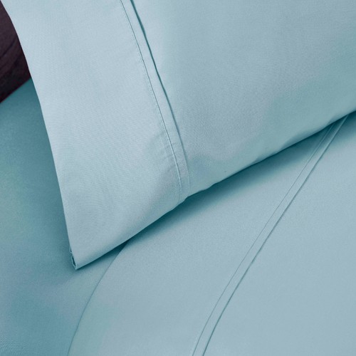 Cotton Blend 1400-1500 Thread Count Solid Deep Pocket Bed Sheet Set - Picture 58 of 85