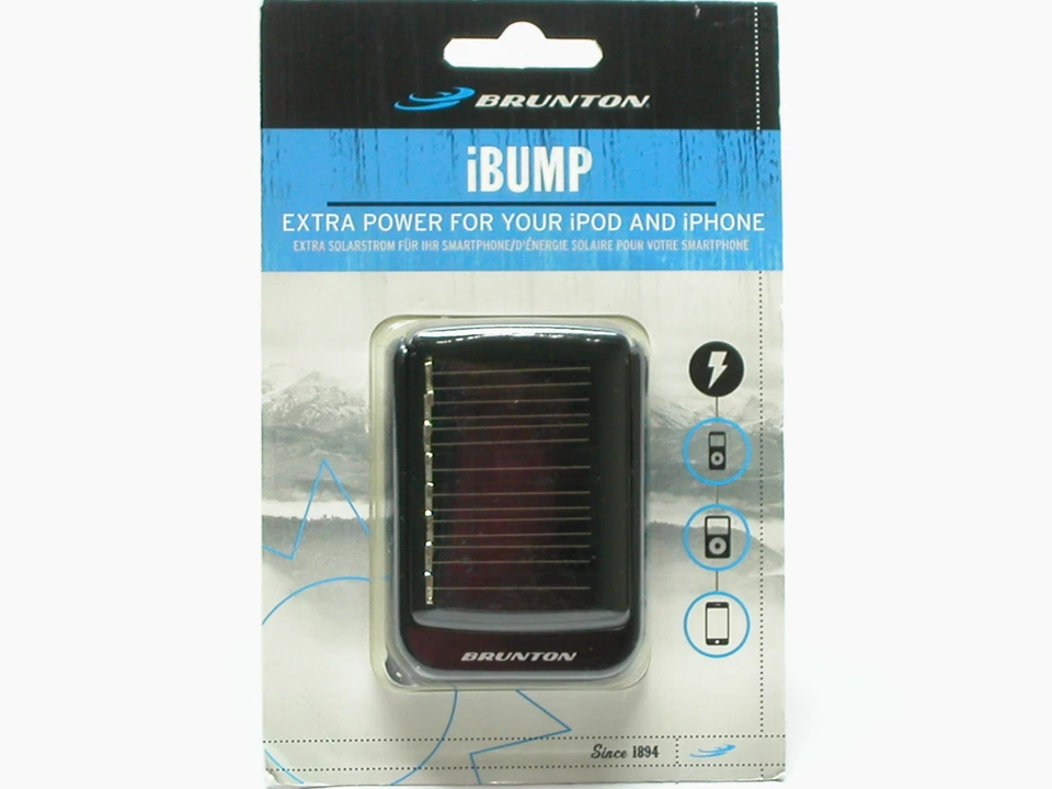 Cargador de batería solar Brunton Bump Apple para adaptador de 30 pines para iPhone y iPod Foto 2 de 4