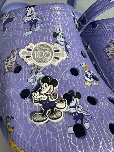 Disney 100 Year Anniversary Crocs da uomo taglia 9 taglia 11 ottime condizioni - Foto 8 di 8