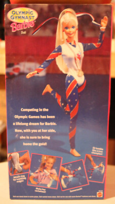 Mattel 1996 Atlanta Olympic Gymnast Barbie Doll - Red Hair