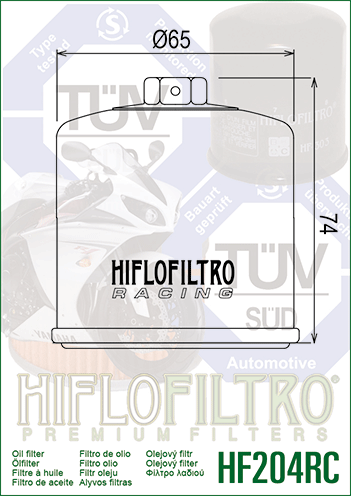 Road Passion Filtro Olio Per Yamaha XVS1300 V-Star Deluxe (2013-2016), Compatibile Con OEM Yamaha 3FV-13440-00 E Altri