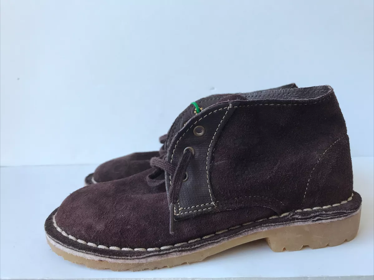 Bata Kenya Safari Boots Kids Suede Leather Chukka Boots size 1