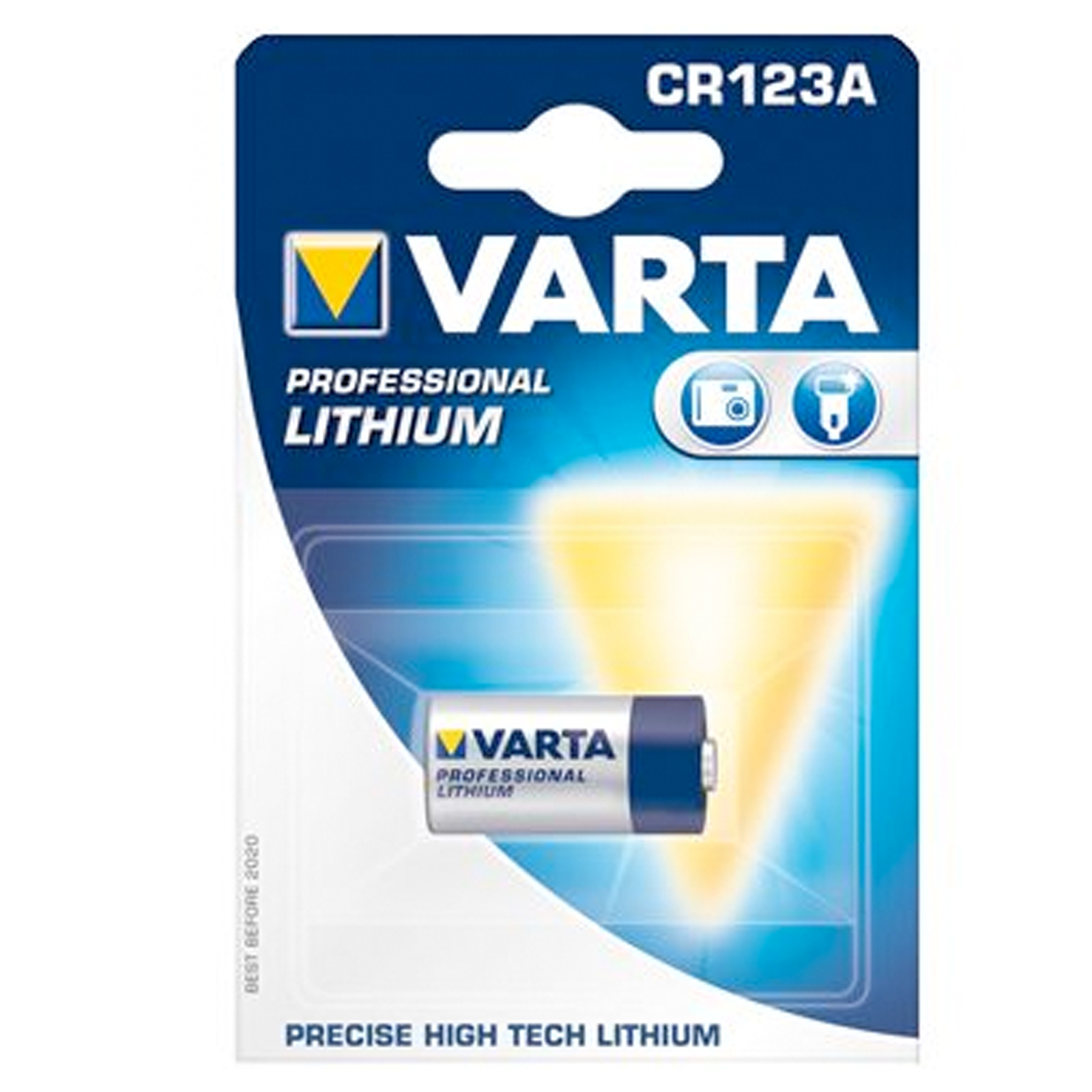 3 Stück Cr123A Varta Foto Lithium Batterien Cr123 Batterie  Top Knopfzellen