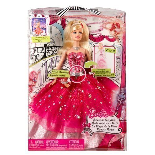 barbie fashion fairytale glitterizer wardrobe