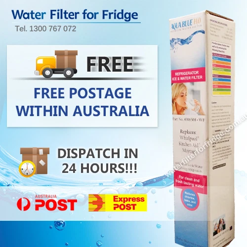 WRED58SL Fridge Water Filter Replacement 4396508 Aqua Blue H2O - Picture 4 of 5