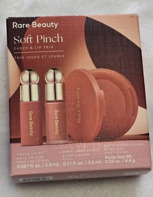 Rare Beauty Soft Pinch Cheek & Lip Trio Matte Blush Mini Blush Lip Oil