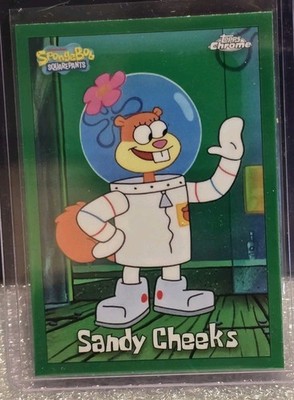 2025 Topps Chrome SpongeBob Sandy Cheeks Kelp Green SSP