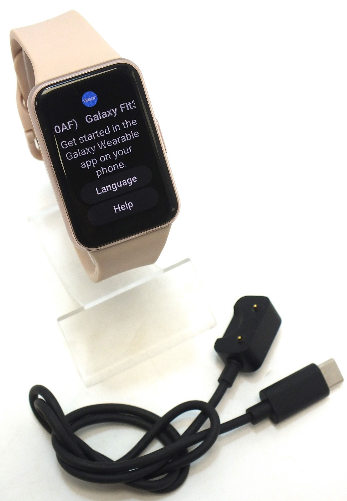 SAMSUNG Galaxy Fit 3 Smart Watch SM-R390 Rose Gold - Pale Pink Strap
