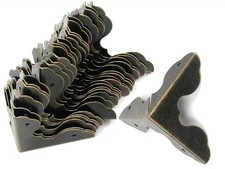 XMHF Box Corner Protector Triangle Metal Case Wooden Box Edge Safety Guard fo...