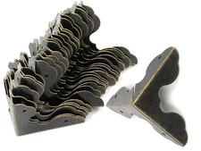 XMHF Box Corner Protector Triangle Metal Case Wooden Box Edge Safety Guard fo...