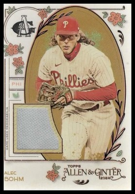 2024 Topps Allen & Ginter #AGR-ABO Alec Bohm Full-Size Relics B