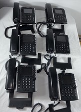 Lot of 6 Polycom VVX 400 VoIP Business IP Desk Phones Power Tested No AC