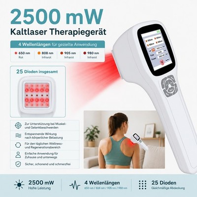 2500mW Softlaser Kaltlaser Therapiegerät LLLTChronische Schmerzen/Gelenke/Rücken