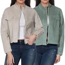 Only Damen Cord Jacke kurze Damenjacke Übergangs Cordjacke Bundjacke ONLKenza