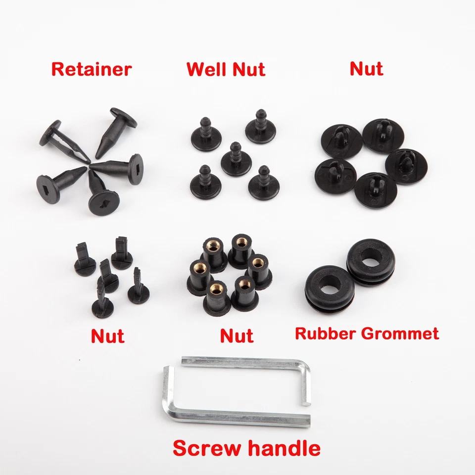 For Ducati 848 899 1098 1198 1199 749 Stanless Fairing bolts Kit Screws Clips - Image 3 of 4