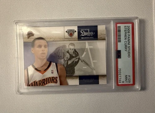 Stephen Curry 2009 Panini Studio #129 Rookie RC PSA 9