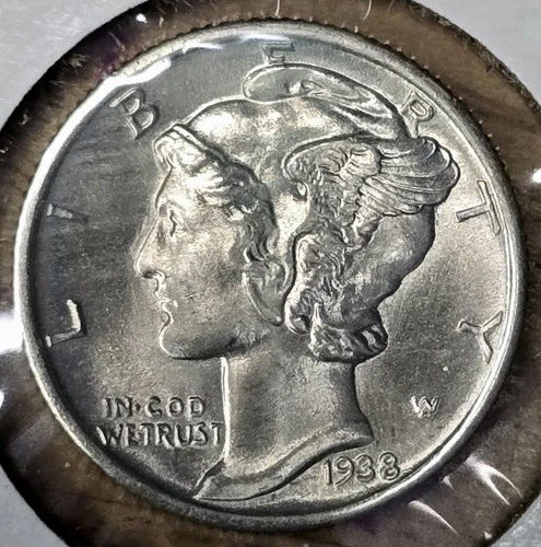 1938 USA (BU) MERCURY  SILVER  DIMES