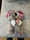 Ty Beanie Boos Specks Elephant Plush Toy Gray with Pink Ears and Spots 2019 — photo 2