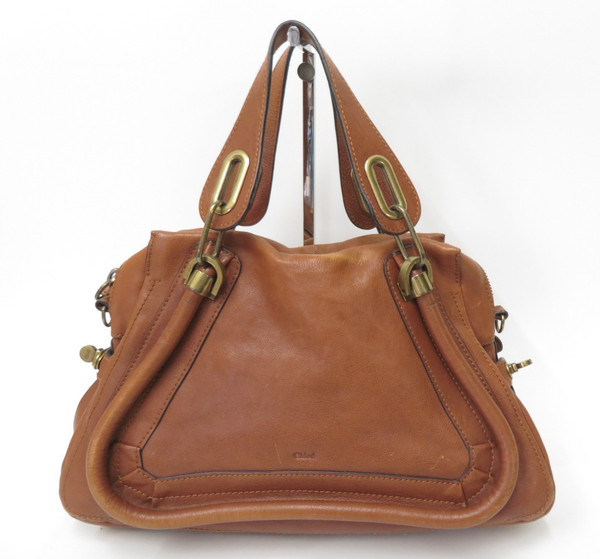 Authentic CHLOE Paraty Medium Leather 2Way Handbag Shoulder Bag I#52788